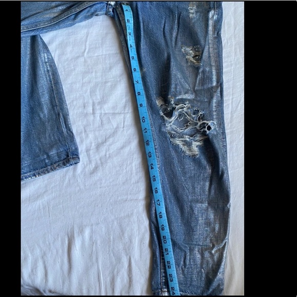 MOTO Metallic Hayden Boyfriend Jeans - Picture 3 of 5